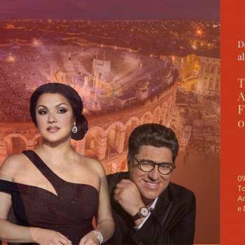 Anna Netrebko, Yusif Eyvazov e Luca Salsi all'Arena di Verona