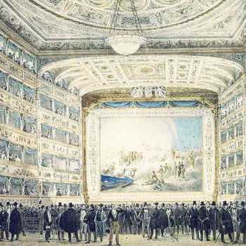 Drawing of del Gran Teatro la Fenice, Venice